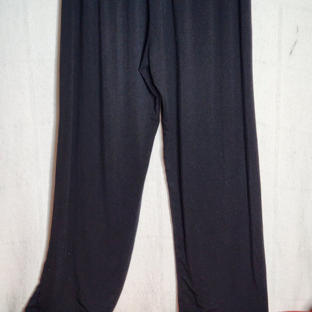 Comfy U.S.A. Black Modal Span Elastic Waist Casual Wide Leg Lounge Pants Size L - Picture 11 of 16
